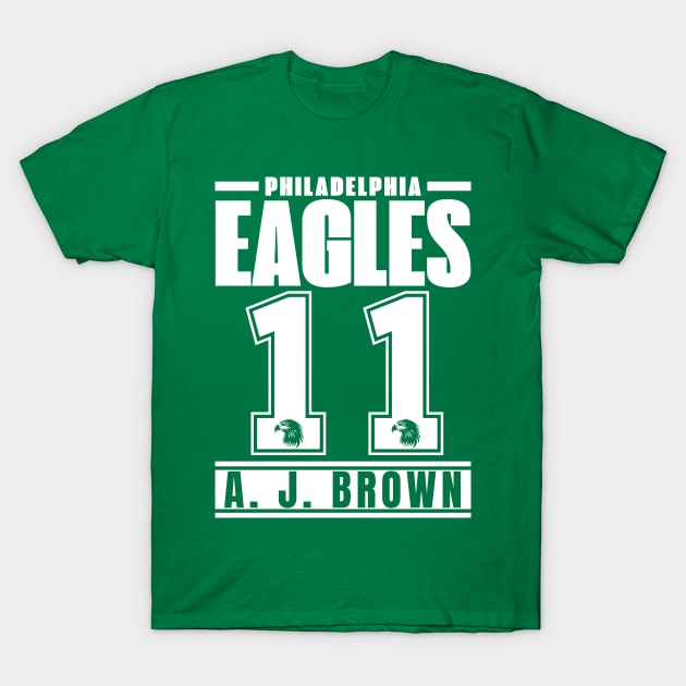 Philadelphia Eagles A. J. Brown 11 American Football T-Shirt by ArsenBills